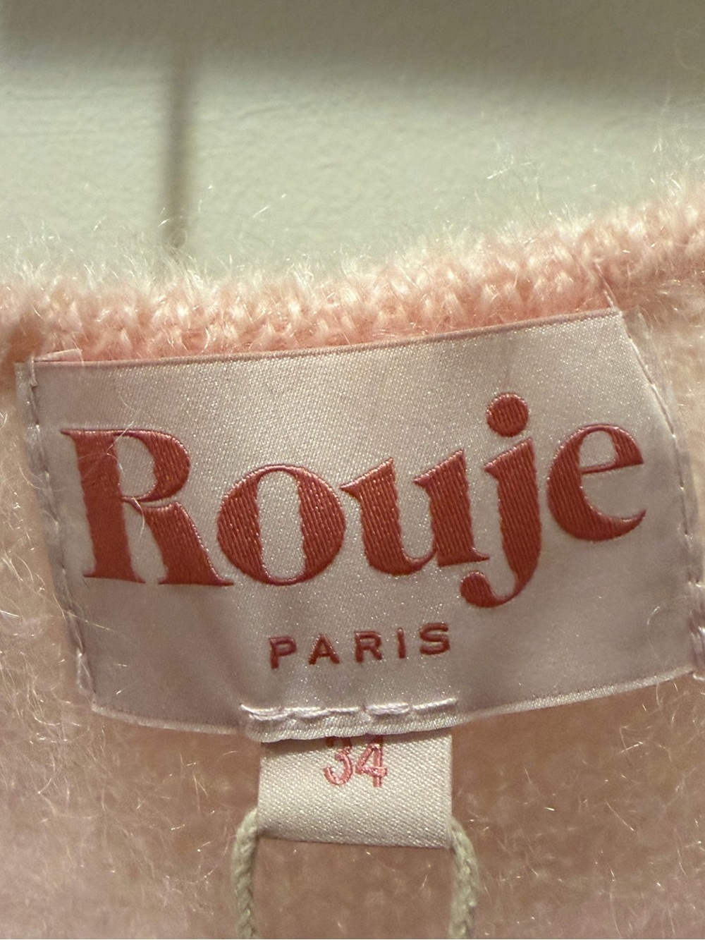 Rouje Marshall Cardigan Uni Rose Pale Sz 34 NWT - Picture 3 of 6